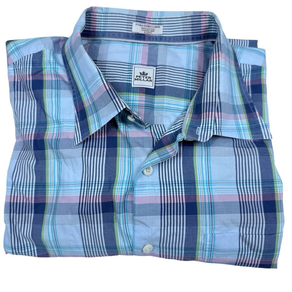 Peter Millar Multicolor Plaid Button Down Shirt